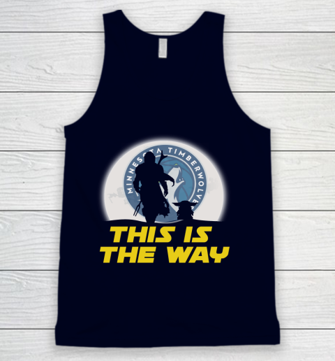 Minnesota Timberwolves NBA Basketball Star Wars Yoda And Mandalorian This Is The Way Tank Top 2