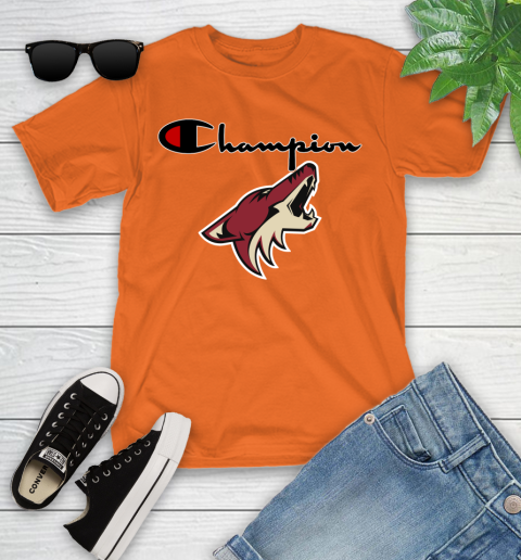 NHL Hockey Arizona Coyotes Champion Shirt Youth T-Shirt 4