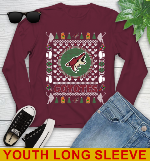 Arizona Coyotes Merry Christmas NHL Hockey Loyal Fan Youth Long Sleeve 6