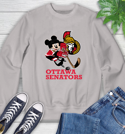 NHL Ottawa Senators Mickey Mouse Disney Hockey T Shirt Sweatshirt 12