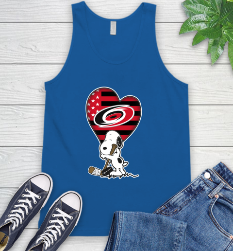 Carolina Hurricanes NHL Hockey The Peanuts Movie Adorable Snoopy Tank Top 5