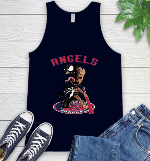 MLB Los Angeles Angels Baseball Venom Groot Guardians Of The Galaxy Tank Top 3