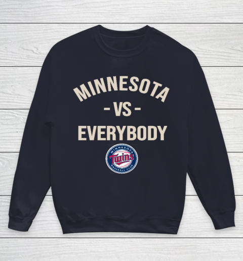 Minnesota Twins Vs Everybody Youth Sweatshirt 2
