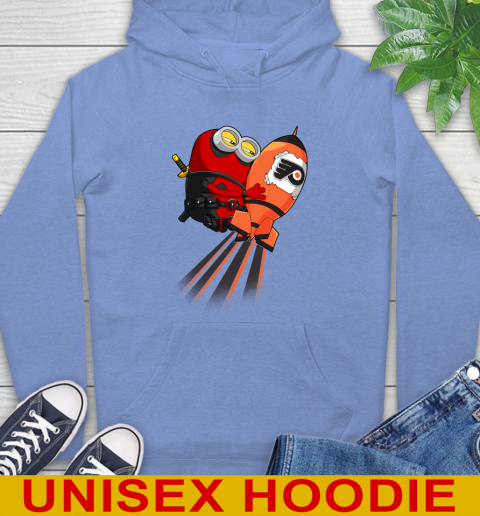 NHL Hockey Philadelphia Flyers Deadpool Minion Marvel Shirt Hoodie 11