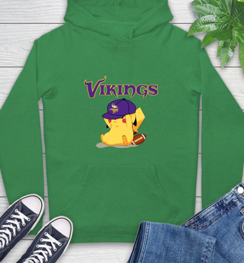 Army green vikings sweatshirt hotsell