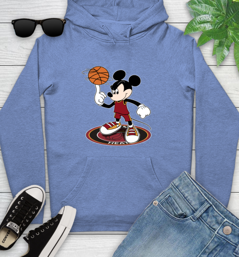 NBA Basketball Miami Heat Cheerful Mickey Disney Shirt Youth Hoodie 11