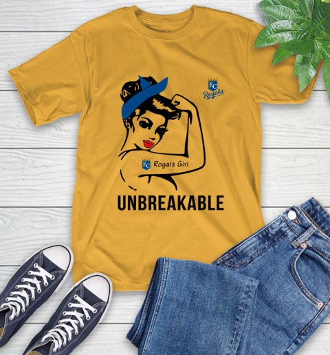 MLB Kansas City Royals Girl Unbreakable Baseball Sports T-Shirt 2