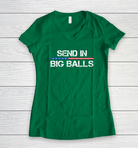 Send In Big Balls Women's V-Neck T-Shirt 3