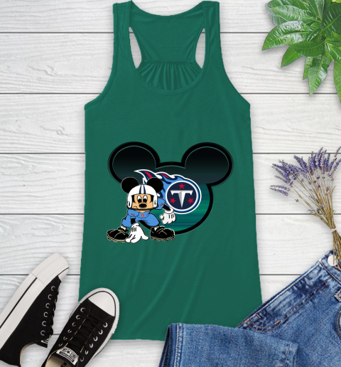 NFL Tennessee Titans Mickey Mouse Disney Football T Shirt Racerback Tank 7