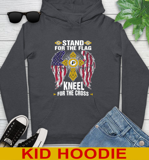 NBA Basketball Indiana Pacers Stand For Flag Kneel For The Cross Shirt Youth Hoodie 9