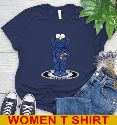 NFL Football Oakland Raiders Kaws Bff Blue Figure Shirt Women's T-Shirt 12