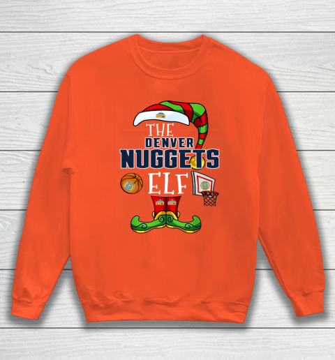 Denver Nuggets Christmas ELF Funny NBA Sweatshirt 3