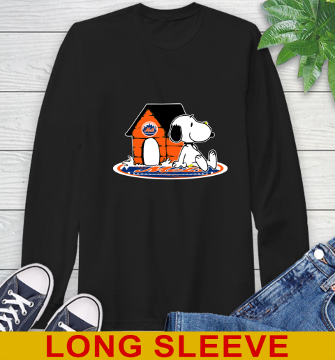 MLB Baseball New York Mets Snoopy The Peanuts Movie Shirt Long Sleeve T-Shirt 2