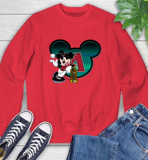 MLB Arizona Diamondbacks The Commissioner's Trophy Mickey Mouse Disney Sweatshirt 10