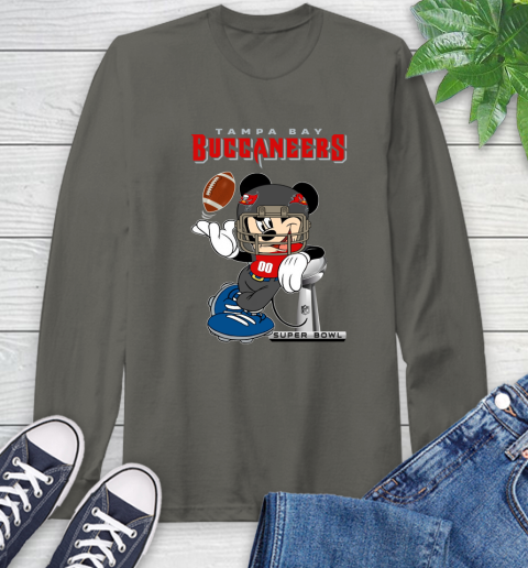 NFL Tampa Bay Buccaneers Mickey Mouse Disney Super Bowl Football T Shirt Long Sleeve T-Shirt 8