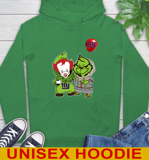 New York Giants Baby Pennywise Grinch Christmas NFL Football Hoodie 8