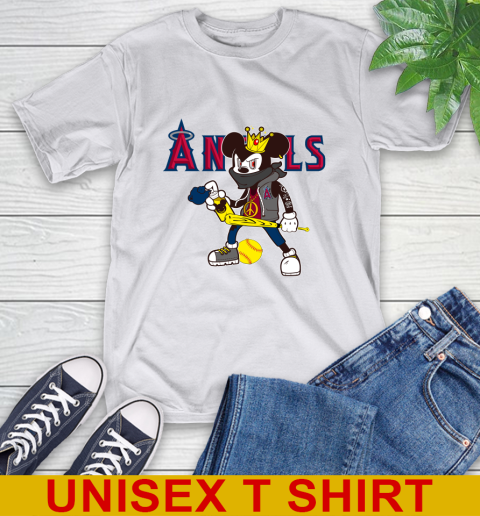 Los Angeles Angels MLB Baseball Mickey Peace Sign Sports T-Shirt 12