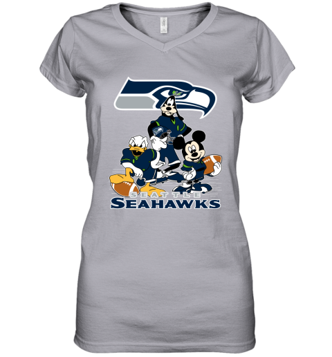 NFL Seattle Seahawks Mickey Mouse Donald Duck Goofy Football T Shirt -  Rookbrand