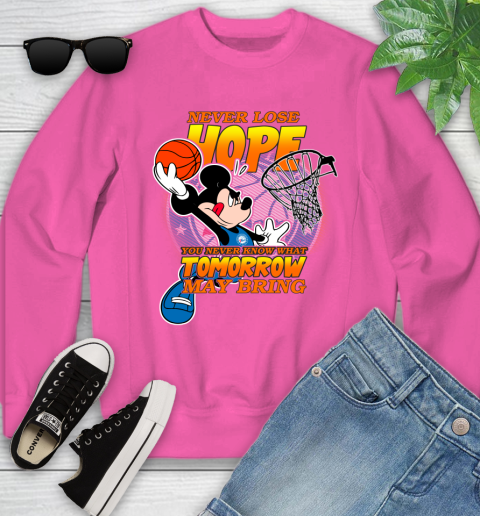 Philadelphia 76ers NBA Basketball Mickey Disney Never Lose Hope Youth Sweatshirt 7 Philadelphia 76ers NBA Basketball Mickey Disney Never Lose Hope Youth Sweatshirt - Image 7