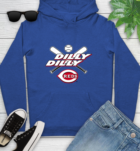 MLB Cincinnati Reds Dilly Dilly Baseball Sports Youth Hoodie 9