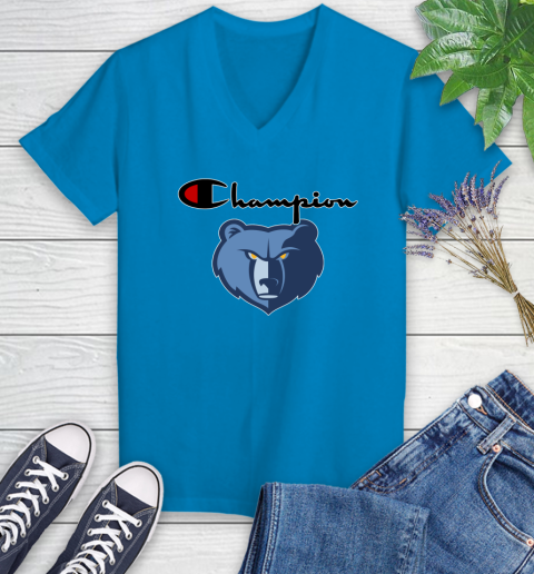 NBA Basketball Memphis Grizzlies Champion Shirt Women's V-Neck T-Shirt 5