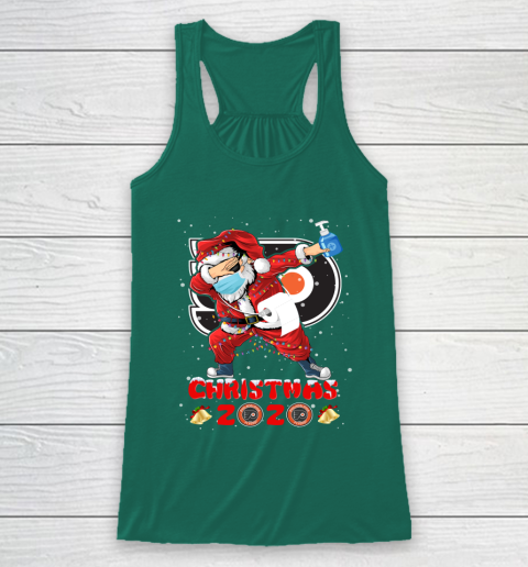 Philadelphia Flyers Funny Santa Claus Dabbing Christmas 2020 NHL Racerback Tank 5