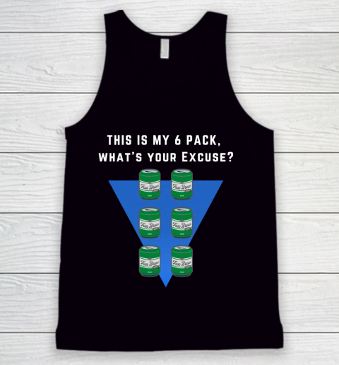 Beer Lover Funny Shirt 6 pack Flat belly  Abs made of 6 pack Beers Tank Top