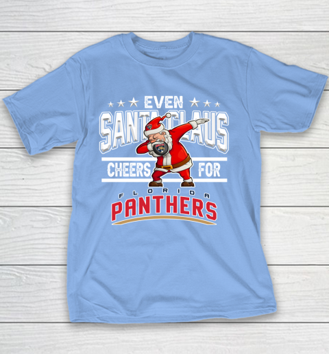 Florida Panthers Even Santa Claus Cheers For Christmas NHL Youth T-Shirt 8