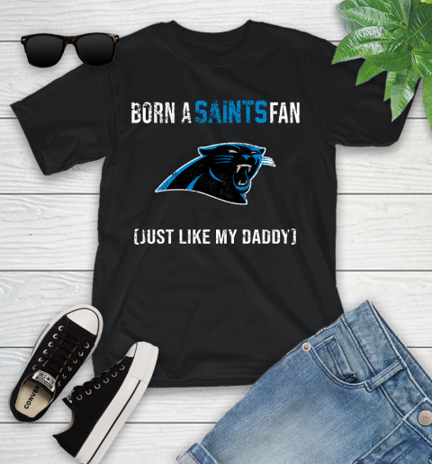 NFL Carolina Panthers Football Loyal Fan Just Like My Daddy Shirt Youth T-Shirt