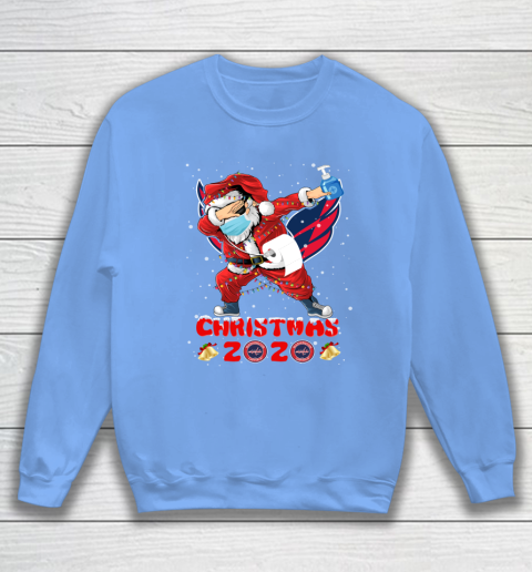 Washington Capitals Funny Santa Claus Dabbing Christmas 2020 NHL Sweatshirt 8
