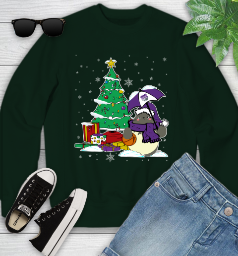 Sacramento Kings NBA Basketball Cute Tonari No Totoro Christmas Sports Youth Sweatshirt 9