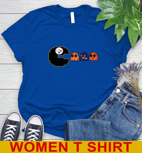Pittsburgh Steelers NFL Football Pac Man Champion Women's T-Shirt 9