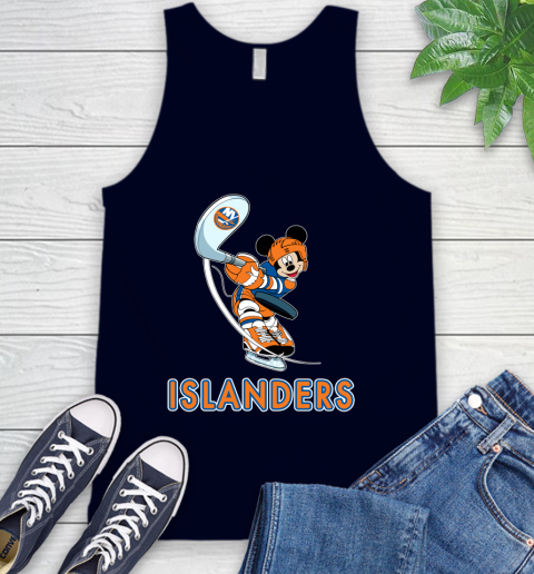 NHL Hockey New York Islanders Cheerful Mickey Mouse Shirt Tank Top 3
