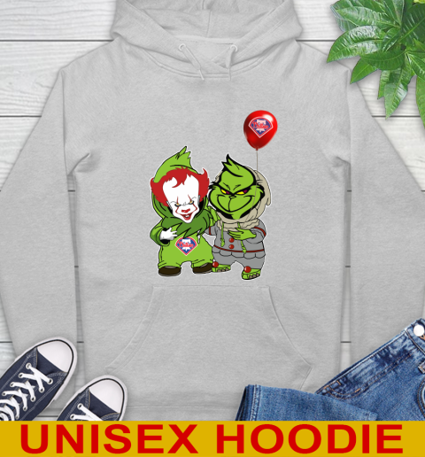 Baby Pennywise Grinch Christmas MLB Baseball Philadelphia Phillies Hoodie 6