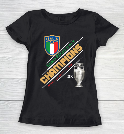 Italy Champions 2020 Euro Forza Azzurri Italia Football Women's T-Shirt