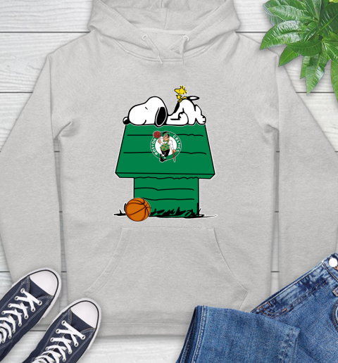 Boston Celtics NBA Basketball Snoopy Woodstock The Peanuts Movie Hoodie