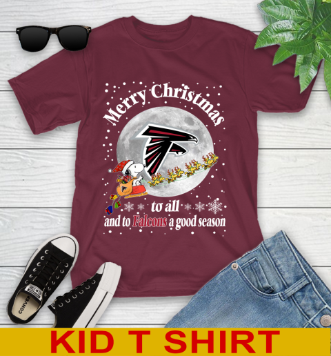 Atlanta Falcons Merry Christmas To All And ToF alcons A Good Season NFL Football Sports Youth T-Shirt 5