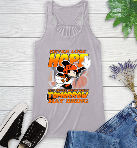 Cincinnati Bengals NFL Football Mickey Disney Never Lose Hope Racerback Tank 4