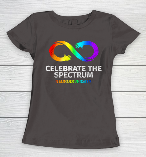 Neurodiversity Celebrate Spectrum Infinity Autism Awareness Women's T-Shirt 7