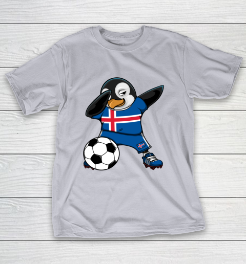 Dabbing Penguin Iceland Soccer Fans Jersey Football Lovers T-Shirt 14