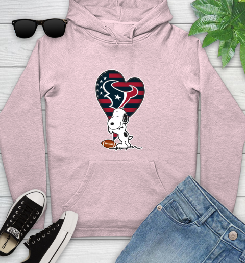 Houston Texans NFL Football The Peanuts Movie Adorable Snoopy Youth Hoodie 10
