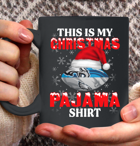 Philadelphia Eagles This Is My Christmas Pajama Shirt NFL Ceramic Mug 11oz 2