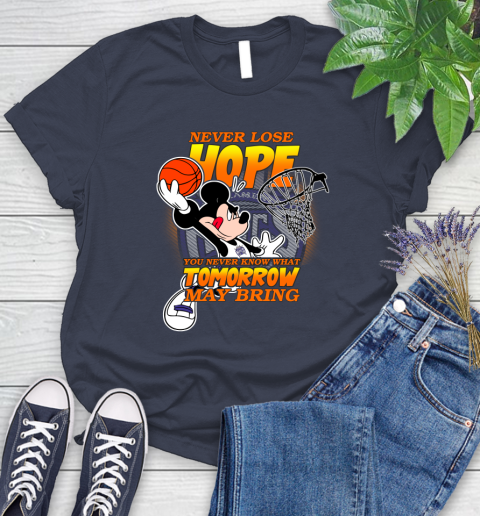 Sacramento Kings NBA Basketball Mickey Disney Never Lose Hope Women's T-Shirt 14