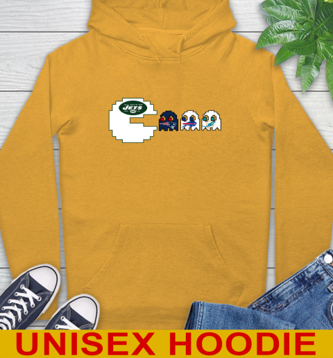 New York Jets NFL Football Pac Man Champion Hoodie 3