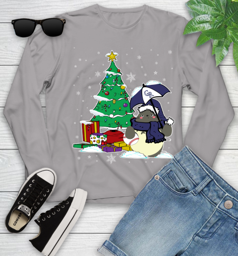 Colorado Rockies MLB Baseball Cute Tonari No Totoro Christmas Sports Youth Long Sleeve 5