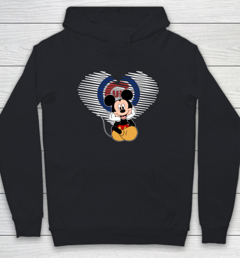 MLB Chicago Cubs The Heart Mickey Mouse Disney Baseball Youth Hoodie