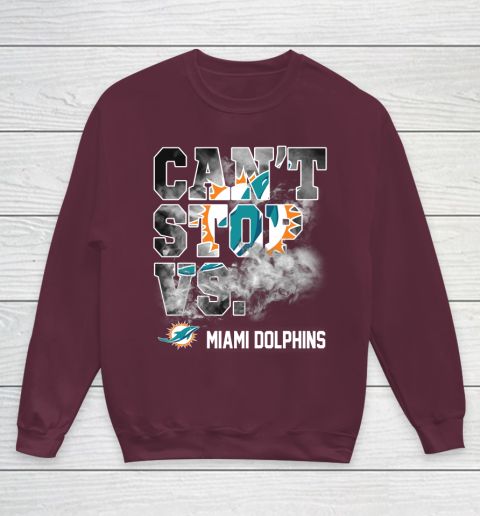 NFL Miami Dolphins Can't Stop Vs Youth Sweatshirt 4