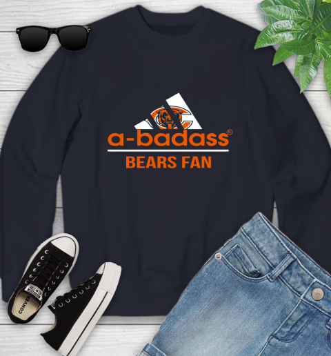 Chicago Bears NFL Football A Badass Adidas Adoring Fan Sports Youth Sweatshirt 2