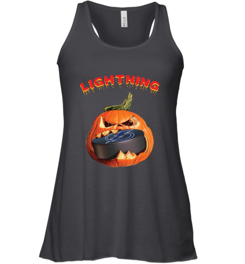 NHL Tampa Bay Lightning Halloween Pumpkin Hockey Sports nPQIxurJ4D6 flowy tank 32 95 151514 front black