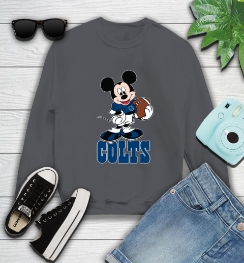 NFL Football Indianapolis Colts Cheerful Mickey Mouse Shirt Sweatshirt 6